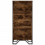 vidaXL Knižnica dymový dub 50x31x106 cm kompozitné drevo – Obrázok 4