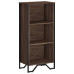 vidaXL Knižnica hnedý dub 50x31x106 cm kompozitné drevo – Obrázok 2
