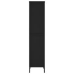 vidaXL Knižnica čierna 50x31x137,5 cm kompozitné drevo – Obrázok 5