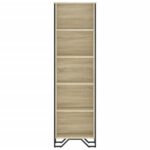 vidaXL Knižnica dub sonoma 50x31x169 cm kompozitné drevo – Obrázok 4