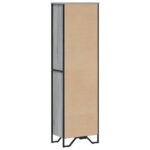 vidaXL Knižnica sivá sonoma 50x31x169 cm kompozitné drevo – Obrázok 6