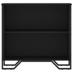 vidaXL Knižnica čierna 80x31x74,5 cm kompozitné drevo – Obrázok 4