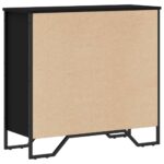 vidaXL Knižnica čierna 80x31x74,5 cm kompozitné drevo – Obrázok 6