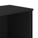 vidaXL Knižnica čierna 80x31x74,5 cm kompozitné drevo – Obrázok 7