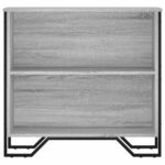 vidaXL Knižnica sivá sonoma 80x31x74,5 cm kompozitné drevo – Obrázok 4