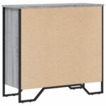 vidaXL Knižnica sivá sonoma 80x31x74,5 cm kompozitné drevo – Obrázok 6