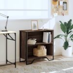 vidaXL Knižnica hnedý dub 80x31x74,5 cm kompozitné drevo – Obrázok 3