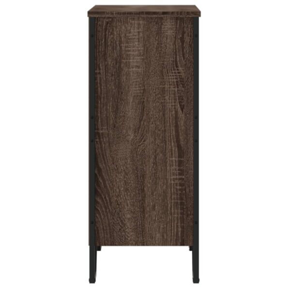 vidaXL Knižnica hnedý dub 80x31x74,5 cm kompozitné drevo – Obrázok 5