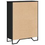 vidaXL Knižnica čierna 80x31x106 cm kompozitné drevo – Obrázok 6