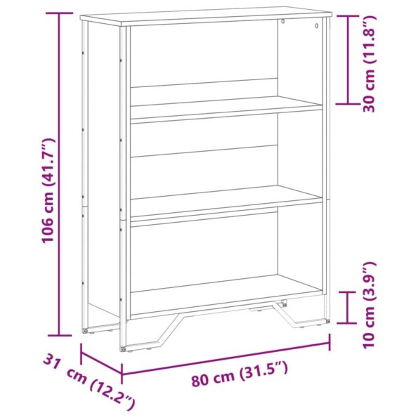 VXL8721102811944_g_en_hd_7.jpg vidaXL Knižnica dymový dub 80x31x106 cm kompozitné drevo – Obrázok 9