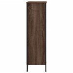 vidaXL Knižnica hnedý dub 80x31x106 cm kompozitné drevo – Obrázok 5