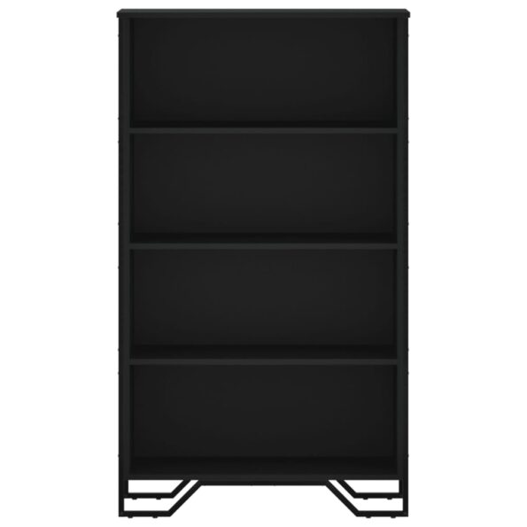 vidaXL Knižnica čierna 80x31x137,5 cm kompozitné drevo – Obrázok 4