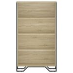 vidaXL Knižnica dub sonoma 80x31x137,5 cm kompozitné drevo – Obrázok 4