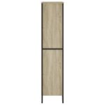 vidaXL Knižnica dub sonoma 80x31x137,5 cm kompozitné drevo – Obrázok 5