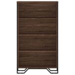 vidaXL Knižnica sivý hnedý dub 80x31x137,5 cm kompozitné drevo – Obrázok 4