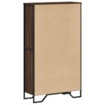 vidaXL Knižnica sivý hnedý dub 80x31x137,5 cm kompozitné drevo – Obrázok 6