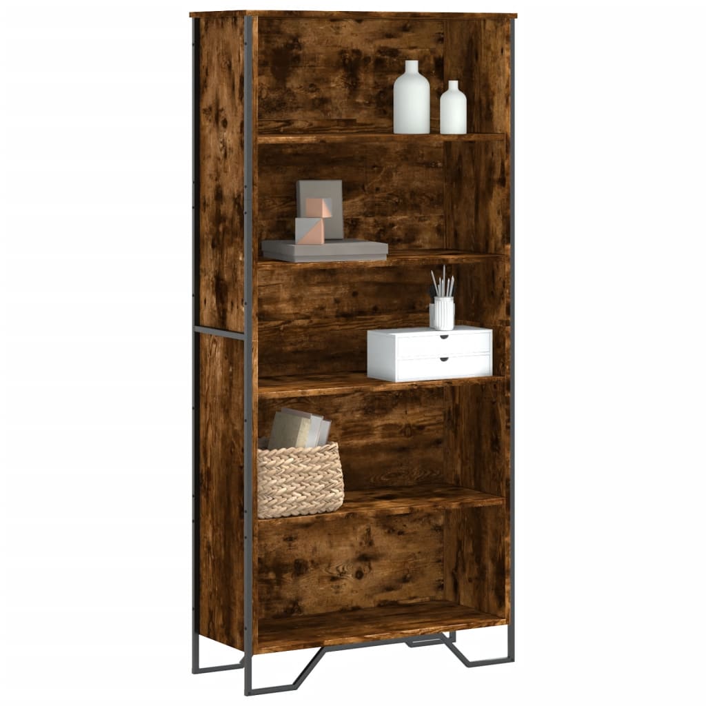 VXL8721102812040_m_en_hd_1.jpg vidaXL Knižnica, tmavý dub 80x31x169 cm, kompozitné drevo – Obrázok 1