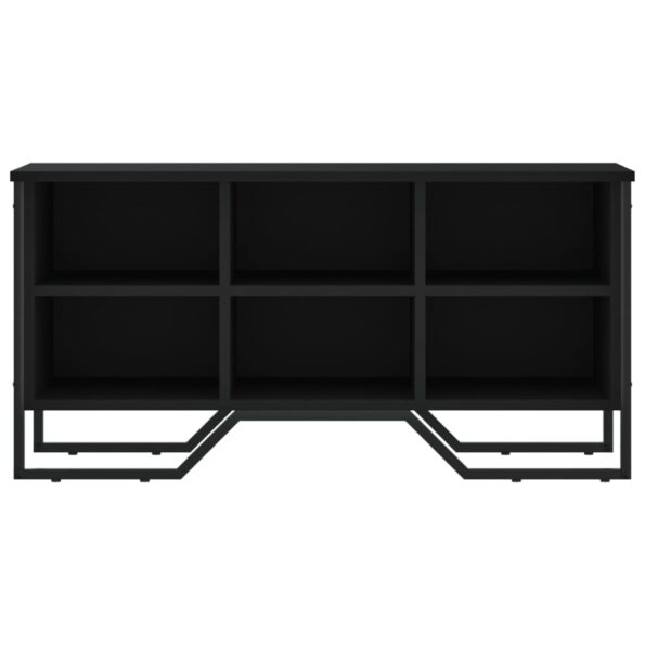 vidaXL Botník čierny 90x38x45,5 cm kompozitné drevo – Obrázok 4