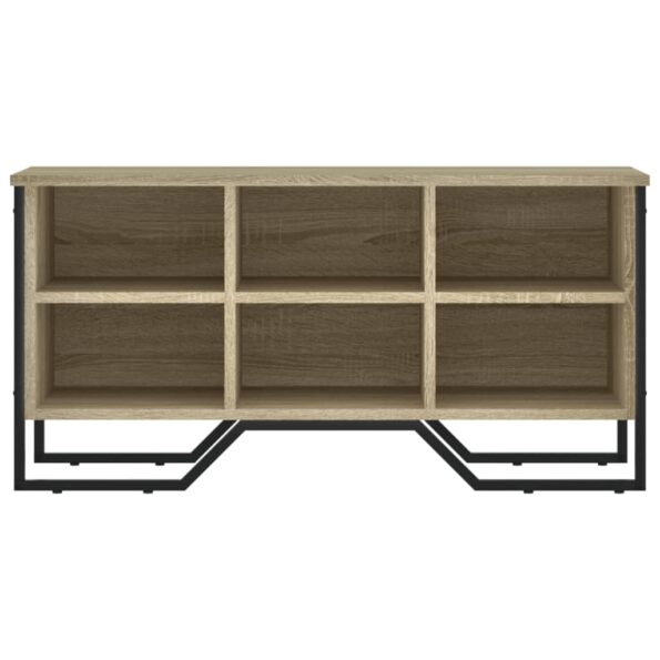 vidaXL Botník dub sonoma 90x38x45,5 cm kompozitné drevo – Obrázok 4