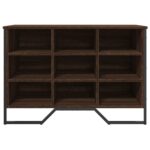 vidaXL Botník hnedý dub 90x38x61,5 cm kompozitné drevo – Obrázok 4