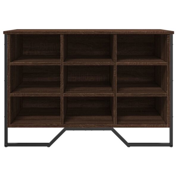 vidaXL Botník hnedý dub 90x38x61,5 cm kompozitné drevo – Obrázok 4