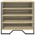 vidaXL Botník dub sonoma 80x38x78 cm kompozitné drevo – Obrázok 4