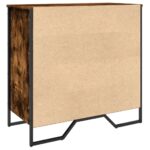 vidaXL Botník dymový dub 80x38x78 cm kompozitné drevo – Obrázok 6