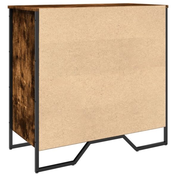 vidaXL Botník dymový dub 80x38x78 cm kompozitné drevo – Obrázok 6