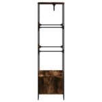 vidaXL Šatník dymový dub 90x50x180 cm kompozitné drevo – Obrázok 5