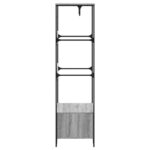 vidaXL Šatník sivý sonoma 90x50x180 cm kompozitné drevo – Obrázok 5