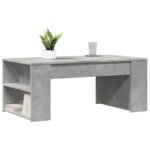 vidaXL Konferenčný stolík betónový sivý 102x55x42 cm kompozitné drevo – Obrázok 3