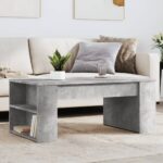vidaXL Konferenčný stolík betónový sivý 102x55x42 cm kompozitné drevo