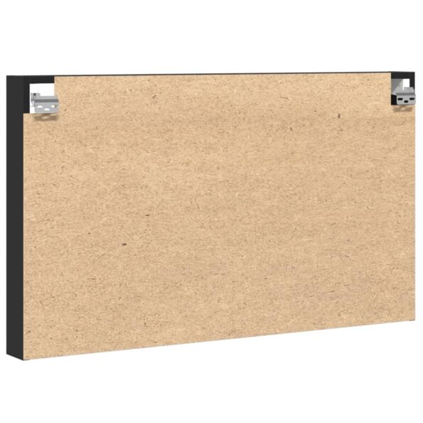 vidaXL Vitrína čierna 100x8,5x58 cm kompozitné drevo – Obrázok 6