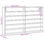 vidaXL Vitrína čierna 100x8,5x58 cm kompozitné drevo – Obrázok 10