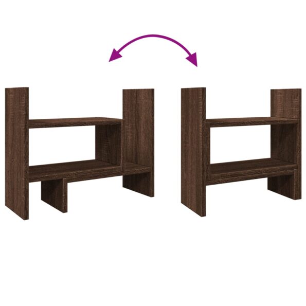 vidaXL Organizér na stôl, hnedý dub 38,5x17x39 cm, kompozitné drevo – Obrázok 8