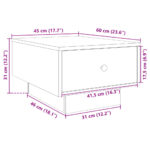 vidaXL Konferenčný stolík, betónovo sivý 60x45x31 cm, kompozitné drevo – Obrázok 10