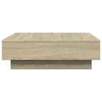 vidaXL Konferenčný stolík dub sonoma 90x90x28 cm drevotrieska – Obrázok 5