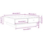 vidaXL Konferenčný stolík dub sonoma 90x90x28 cm drevotrieska – Obrázok 10