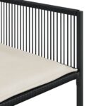 vidaXL 13-dielna záhr. jedálenská súprava s vankúšmi čierna polyratan – Obrázok 6