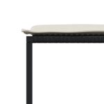 vidaXL 17-dielna záhr. jedálenská súprava s vankúšmi čierna polyratan – Obrázok 8