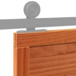 vidaXL Dvere do stodoly voskovohnedé 80x208 cm masívna borovica – Obrázok 7