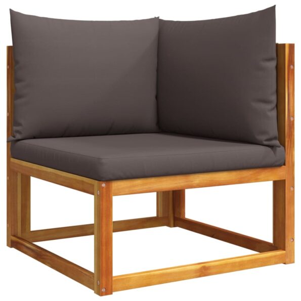 vidaXL 6-dielna záhradná sedacia súprava s vankúšmi akáciový masív – Obrázok 6