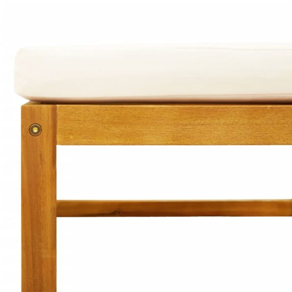 vidaXL 4-dielna záhradná sedacia súprava s vankúšmi akáciový masív – Obrázok 12