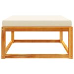 vidaXL Záhradná taburetka s vankúšom 65x65x29 cm akáciový masív – Obrázok 4