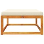 vidaXL Záhradná taburetka s vankúšom 65x65x29 cm akáciový masív – Obrázok 5