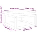 vidaXL Záhradná taburetka s vankúšom 65x65x29 cm akáciový masív – Obrázok 9