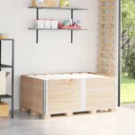 vidaXL Paletové ohrádky 3 ks 150x100 cm borovicový masív