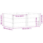 vidaXL Záhradný kvetináč 150x100 cm borovicový masív – Obrázok 8