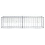 vidaXL Gabiónový kôš s krytom 200x50x50 cm, pozinkované železo – Obrázok 3