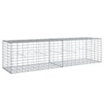 vidaXL Gabiónový kôš s krytom 200x50x50 cm, pozinkované železo – Obrázok 5